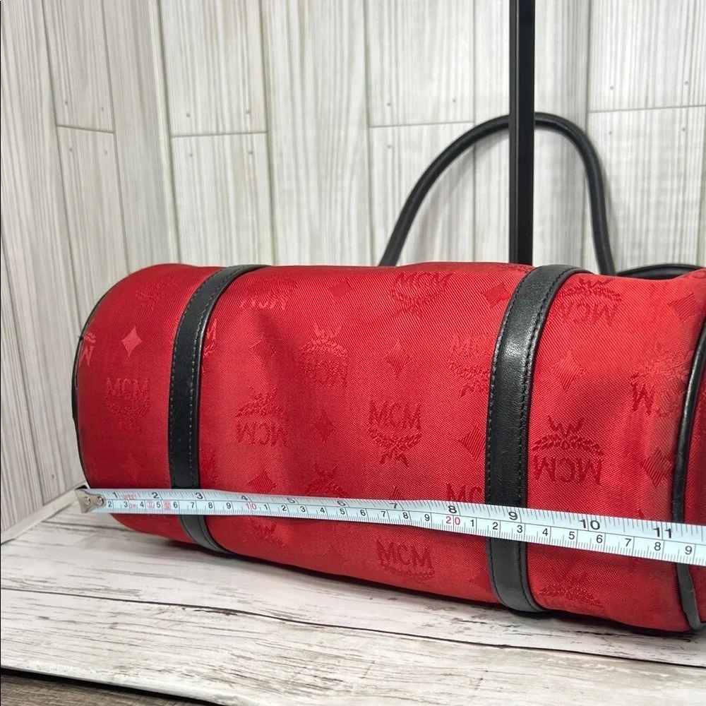 MCM Red and Black Shoulder Bag